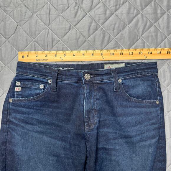 AG Adriano Goldschmied angel low-rise boot leg jeans Japanese fabric women’s 28R - Picture 7 of 8